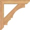 Ekena Millwork Balboa Slat Smooth Bracket w/ Offset Brace, Western Red Cedar, 5 1/2"W x 28"D x 28"H BKT0604X28X28BOA06SWR - alternate 2